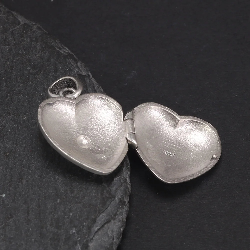 Vintage Thai Silver 925 Heart Shaped Aromatherapy Locket