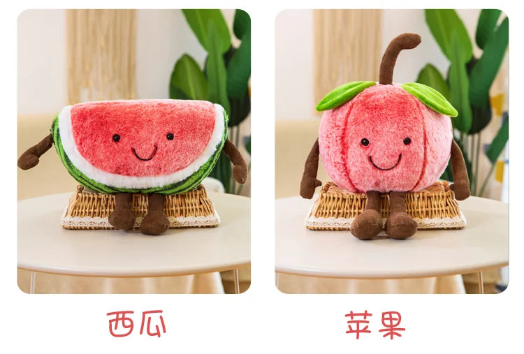 Watermelon Plush Cuddly Pillow Sleeping Cherry Doll Gift