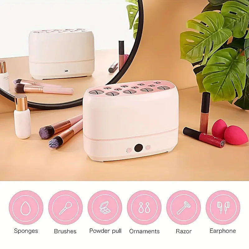 Electric Makeup Brushes Drying Machine 2 in 1 Cleaner Dryer