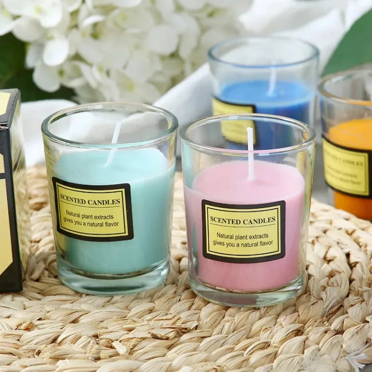 Plant Wax Scented Candle Gift Box Soybean Candle Glass Cup