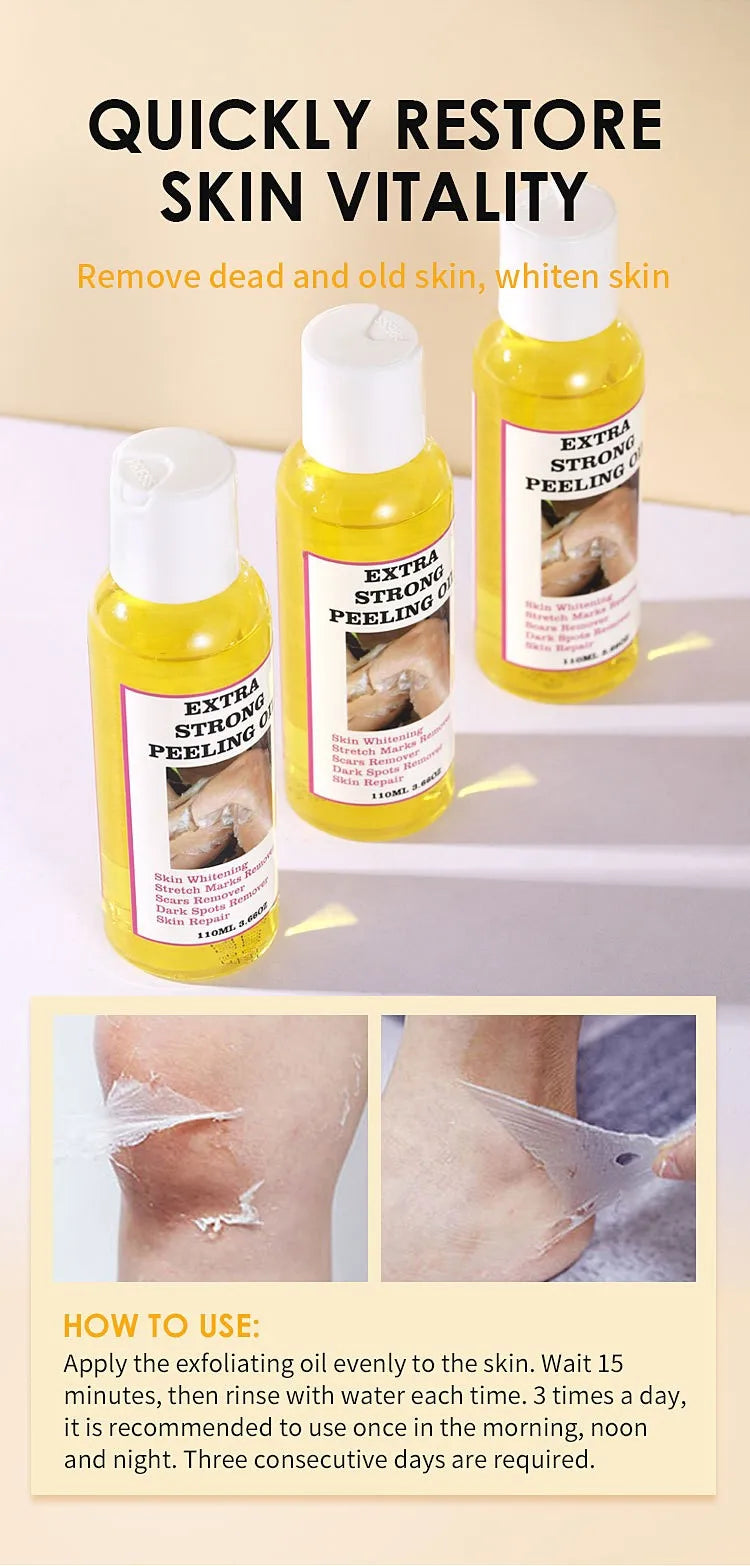 Yellow Exfoliating Oil For All Body Skin Types 110ml