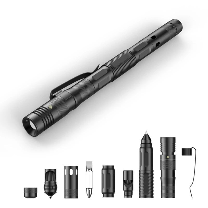 Multifunctional Ballpoint Pen With 100LM Flashlight Tool