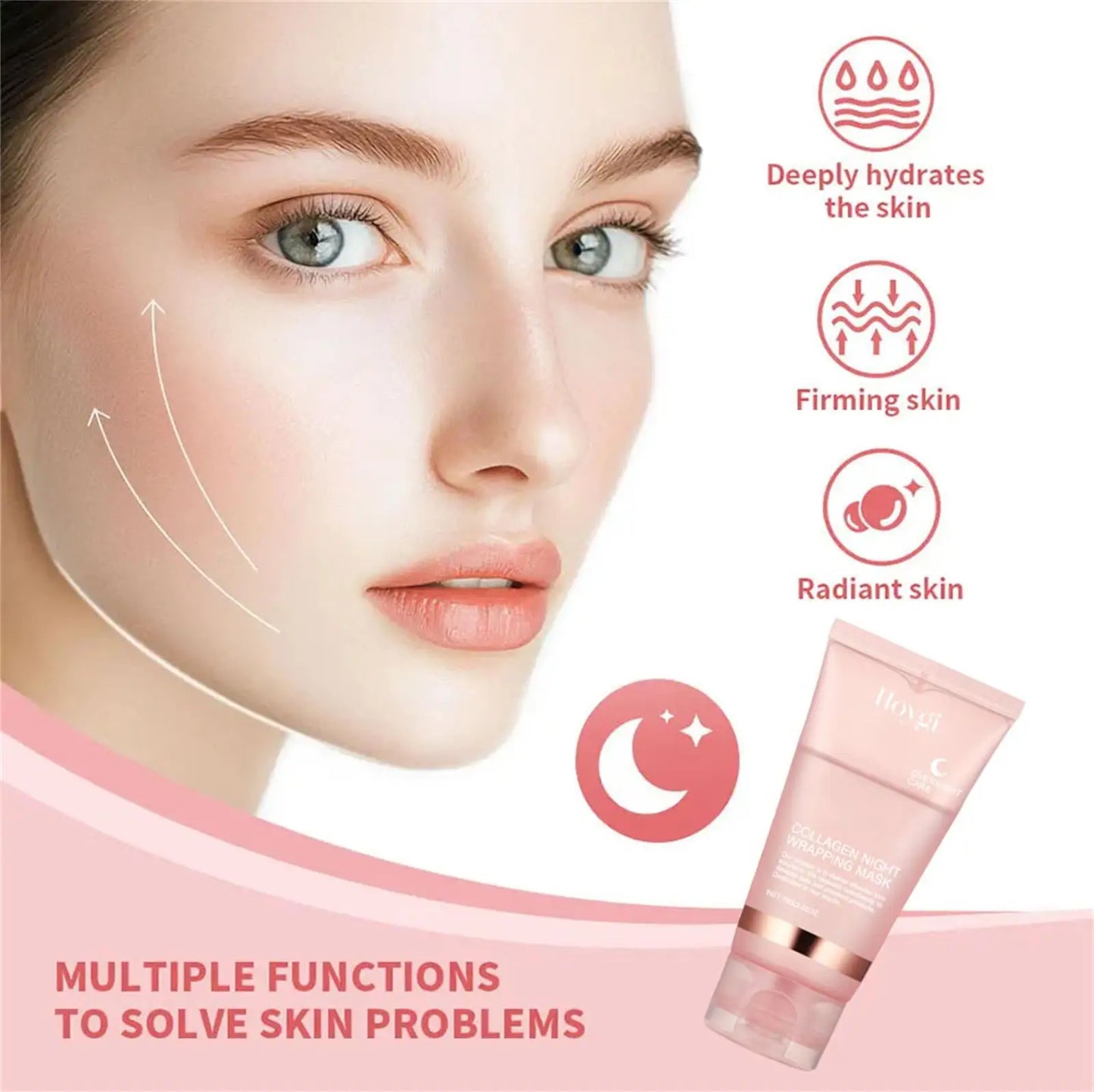 75ml Collagen Overnight Wrapping Peel Off Facial Mask