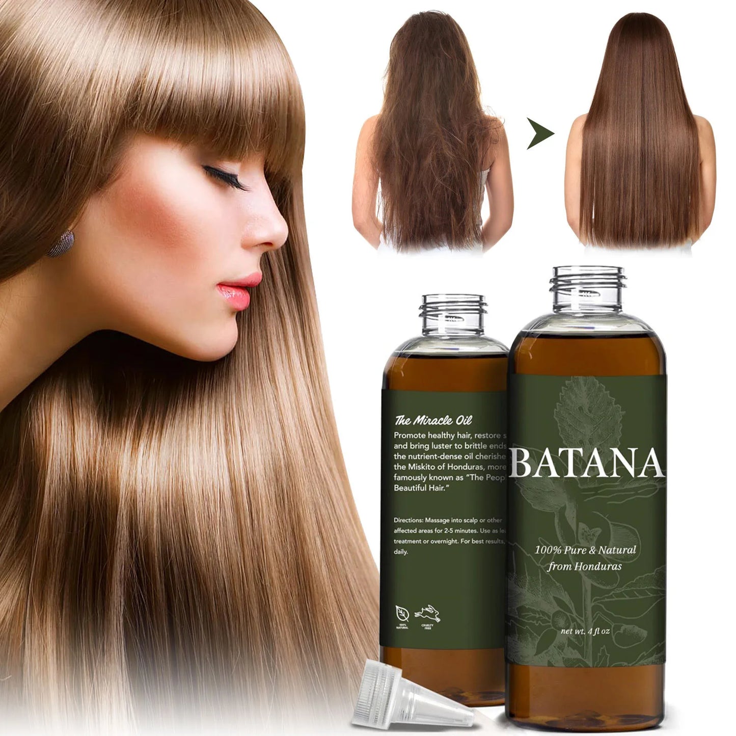 Batana For Hair Growth Hair Care Oil 118ml Nourishes & Repairs