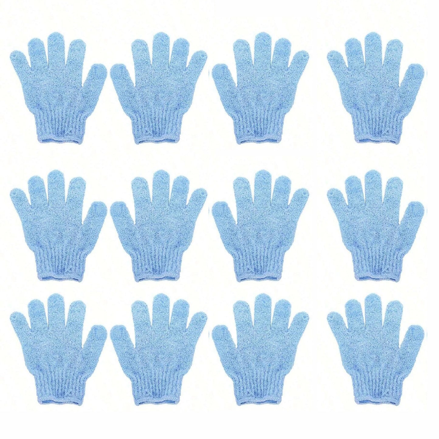 2pcs/6pcs/12pcs Reversible Exfoliating Shower Gloves for Luxurious Skin Care