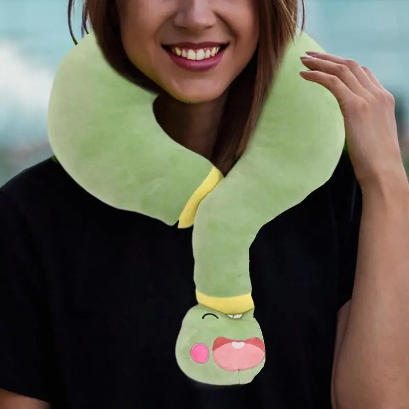 Question-Mark Neck Pillow Unique Question Mark Shape Soft Plush Travel Pillow