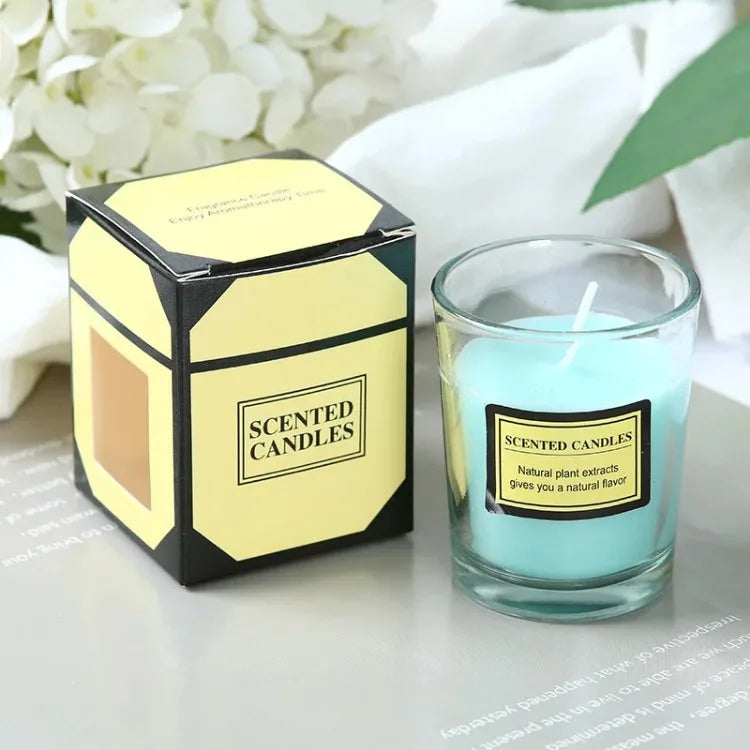 Plant Wax Scented Candle Gift Box Soybean Candle Glass Cup