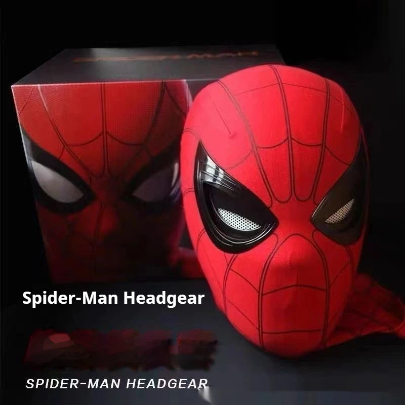 Mascara Spiderman Headgear Cosplay Moving Eyes Mask Gift