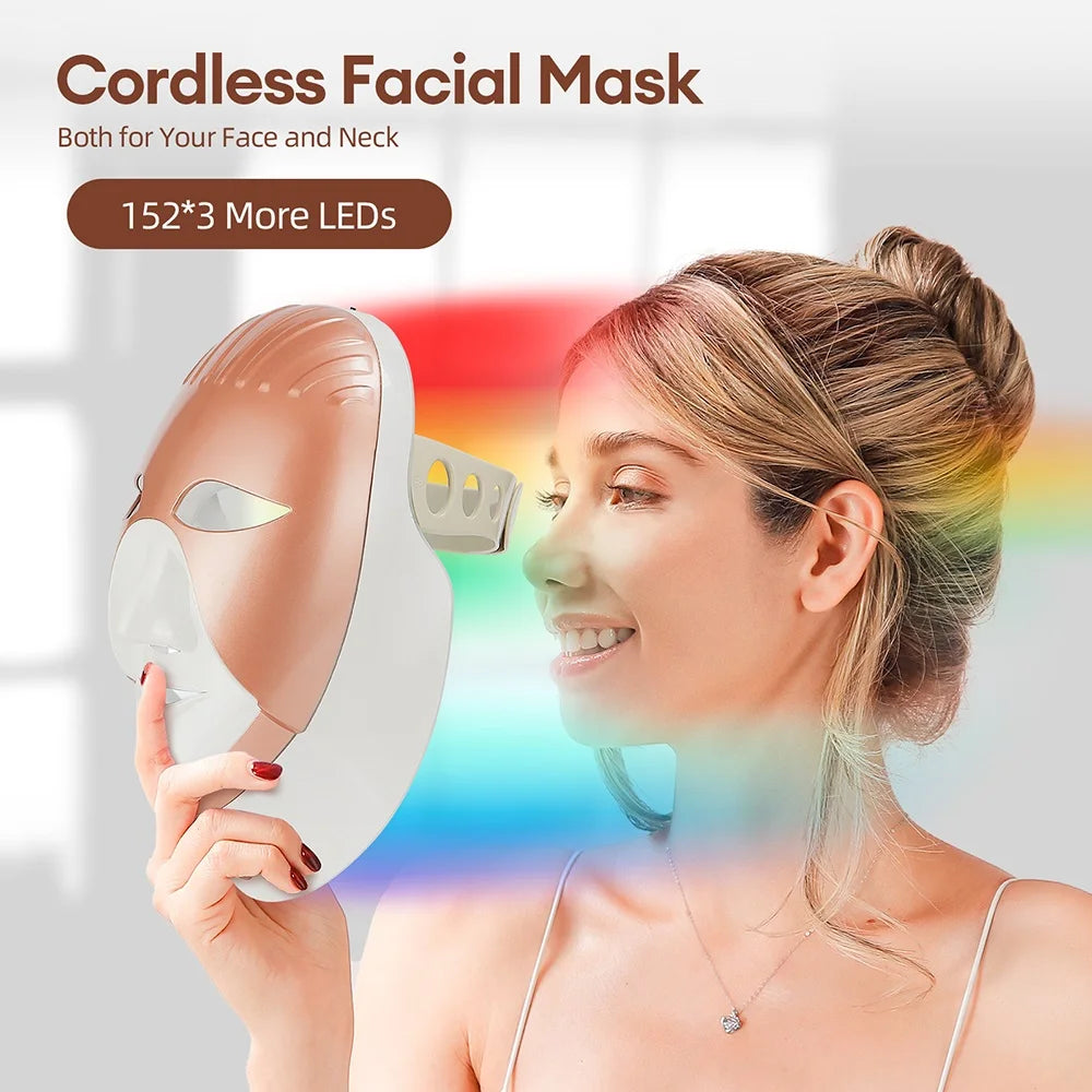 Foreverlily Mascarilla Facial LED Wireless Skin Care Device