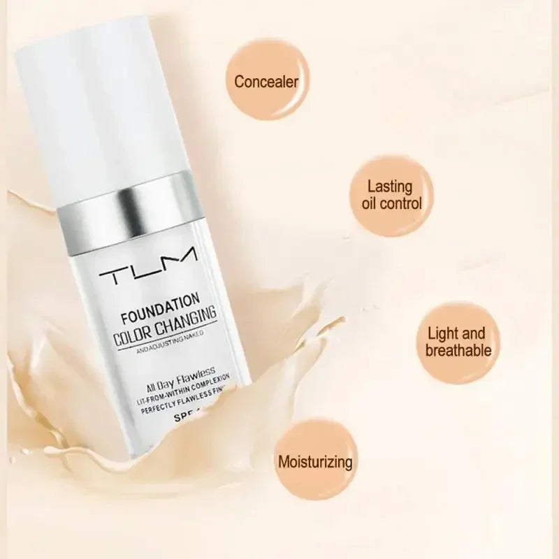 30ML TLM Foundation Color Changing Makeup Base Cream