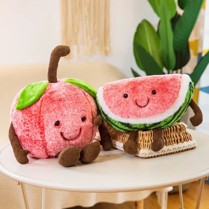 Watermelon Plush Cuddly Pillow Sleeping Cherry Doll Gift