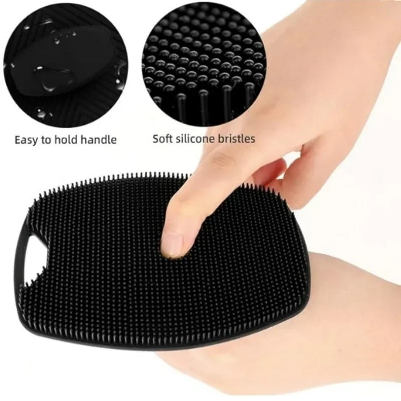 1pc Soft Silicone Body Cleansing Brush For Exfoliation