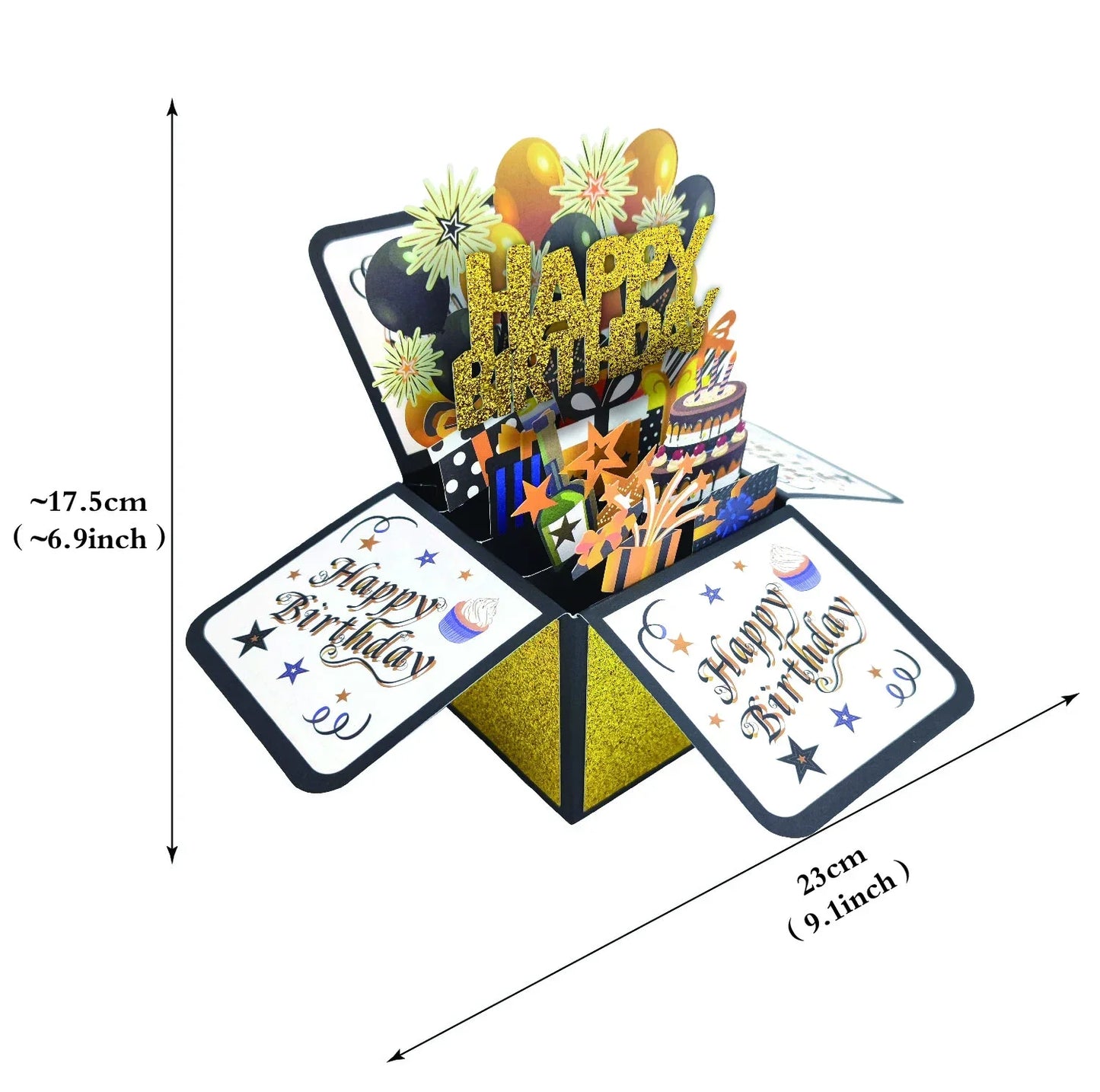 2025 Happy Birthday Card 3D PopUp Gift for Kids and Adults