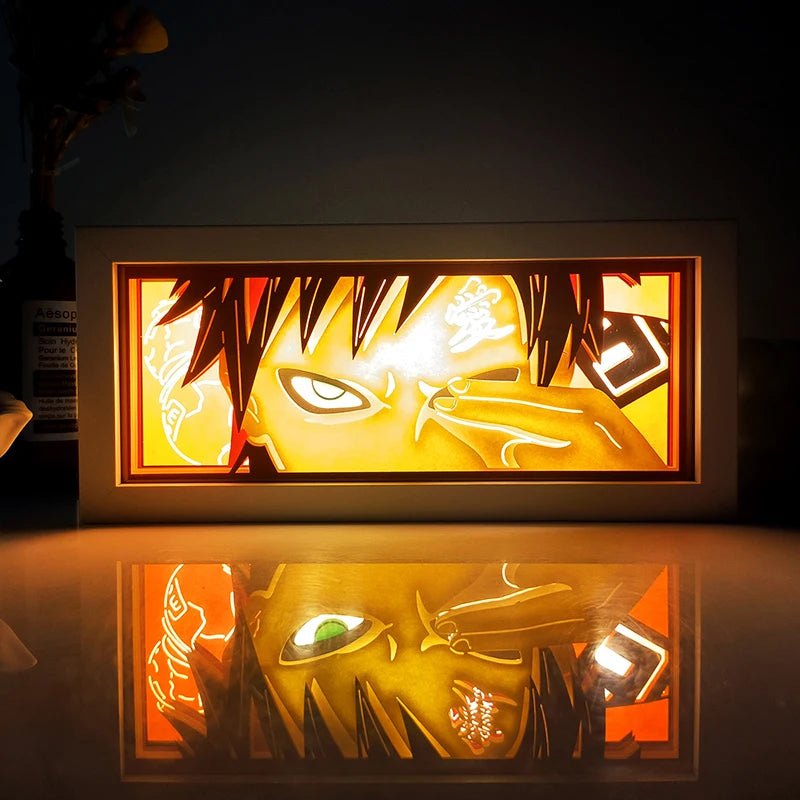 Anime Light Box Led Strip Lights Shadow Box Usb Table Lamp