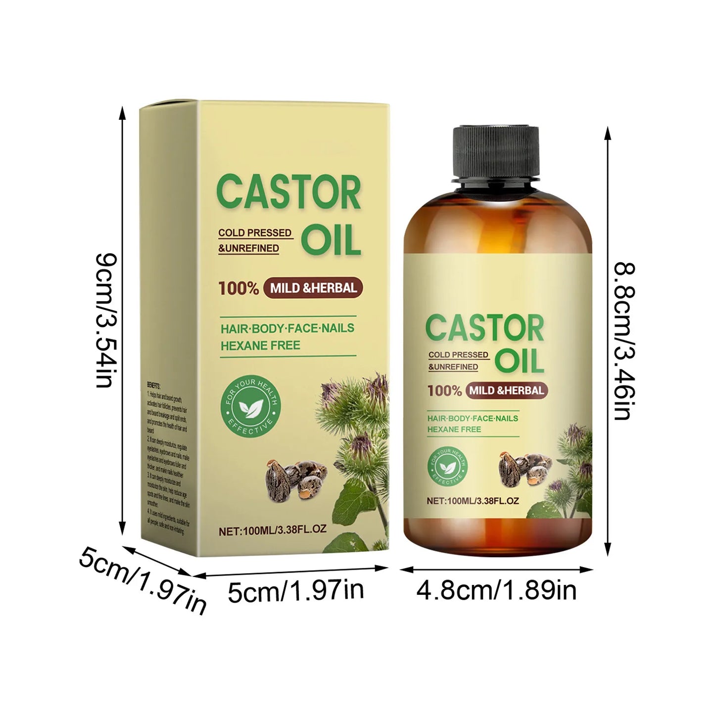 Personalized Hair Growth Oil Castor Oil Multieffect Nourishing