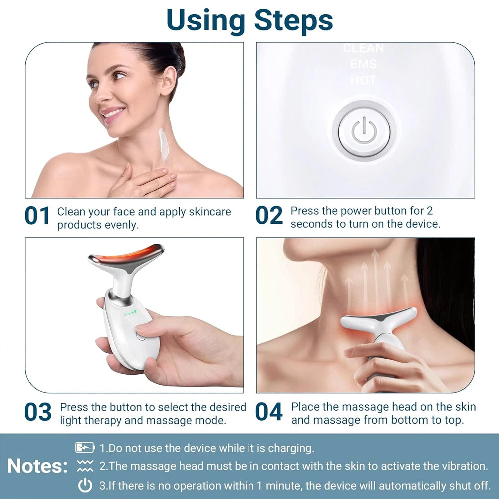 Neck Face Massager Skin Care Device for Skin Rejuvenation