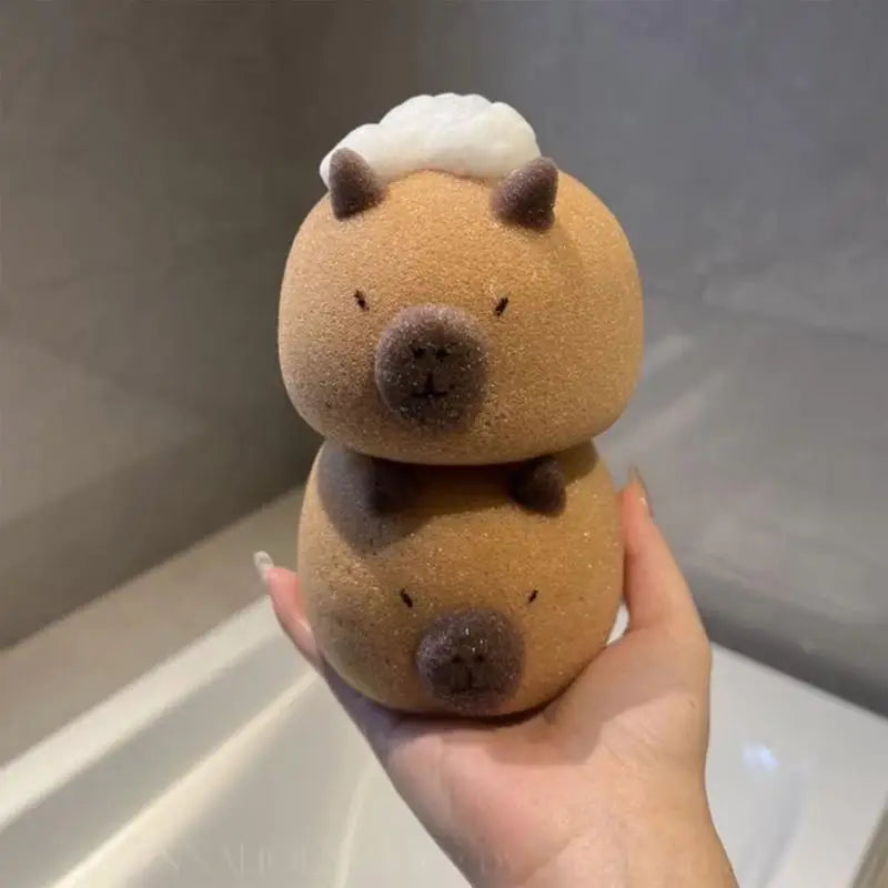 Wash Blistering Capybara Bath Sponge Ball Cute Cartoon Animal