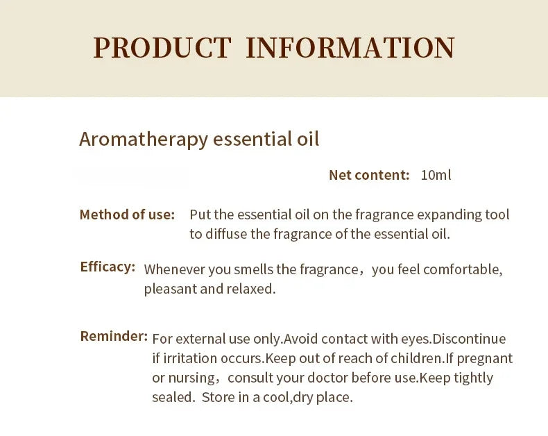 10 ML Aromatherapy Plant Essential Oil Humidifier Set