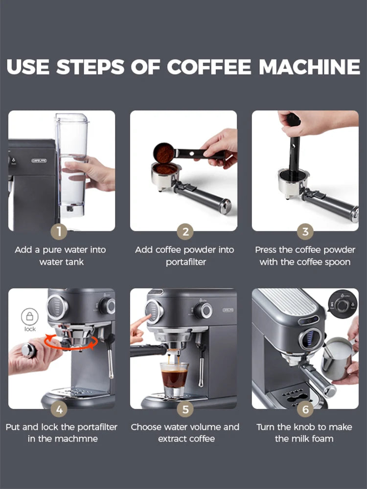 Cafelffe Coffee Machine 19Bar Espresso Maker for Gifting