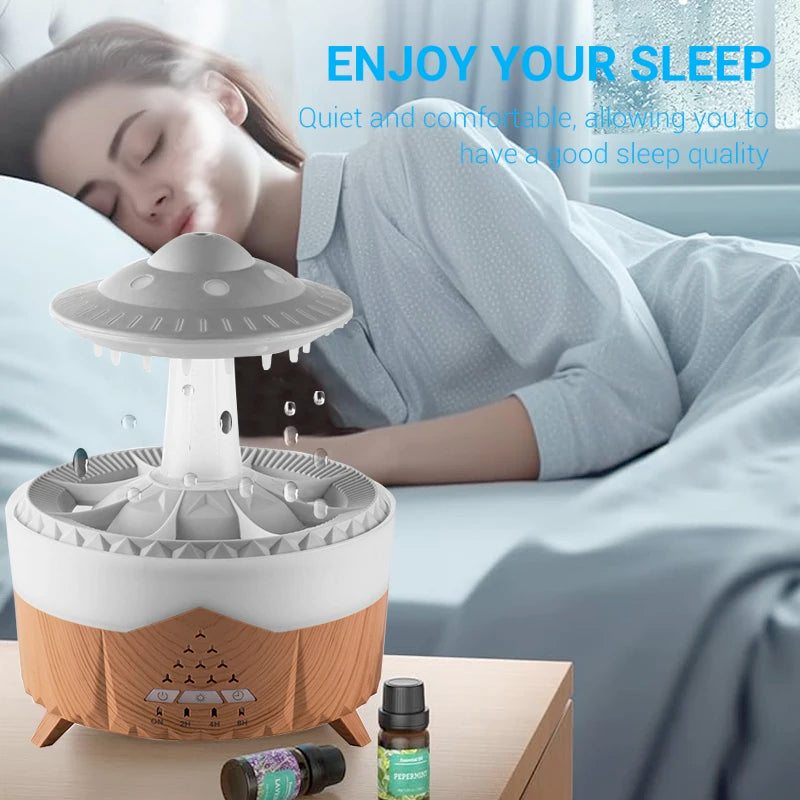 2023 Rain Cloud Humidifier with Remote Raindrop Diffuser