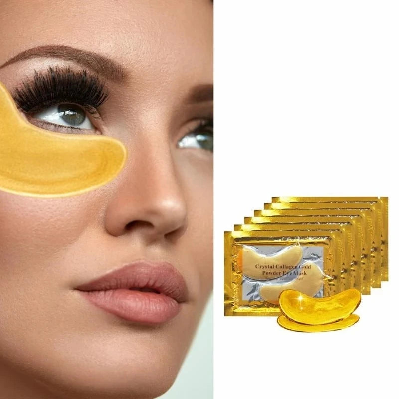 InniCare 50/60/80/100 Pcs Crystal Collagen Gold Eye Mask