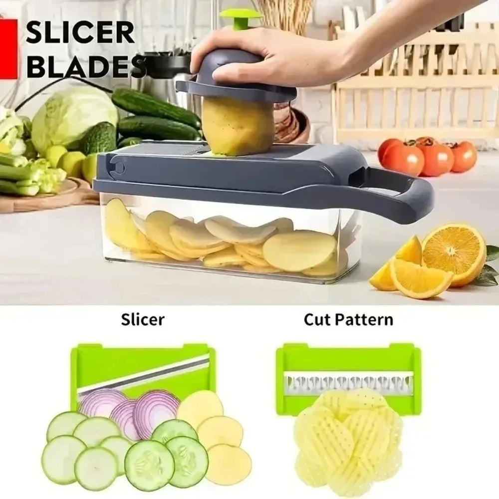 16/25 in 1 Multifunctional Vegetable Chopper Kitchen Tool