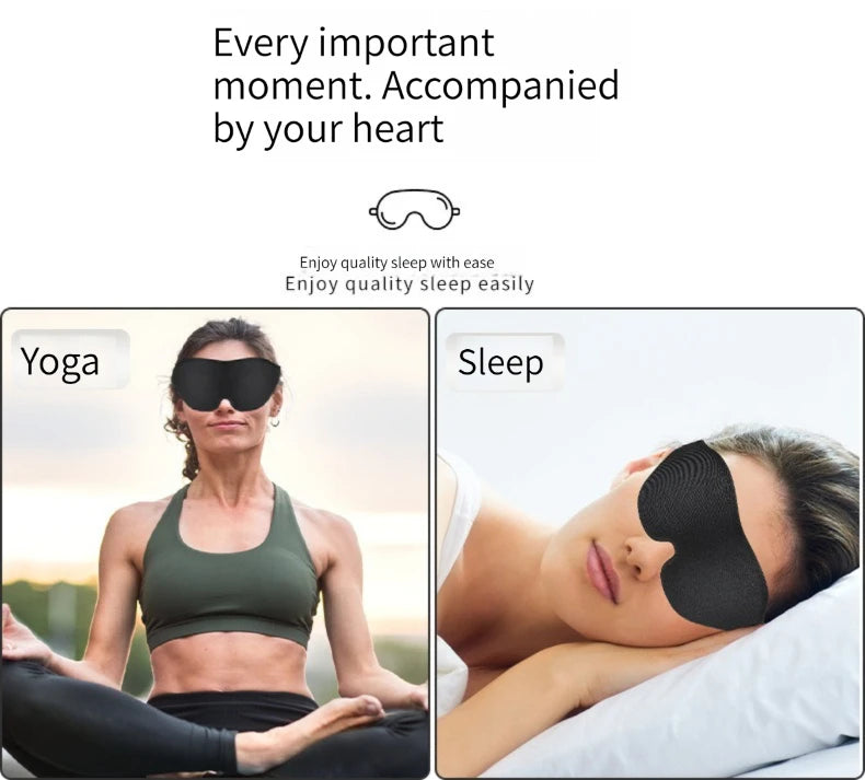 3D Sleep Mask Natural Sleeping Eye Mask Soft Portable Travel