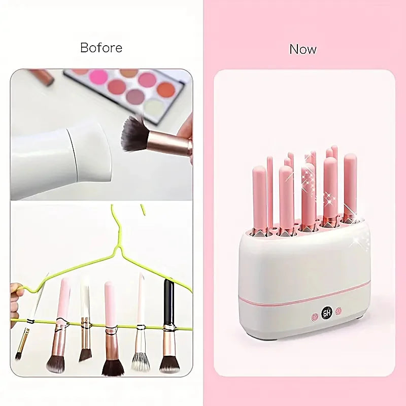 Electric Makeup Brushes Drying Machine 2 in 1 Cleaner Dryer