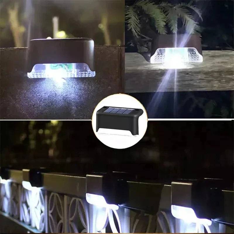 Solar Deck Lights 12 Pack Outdoor Waterproof LED Lamps