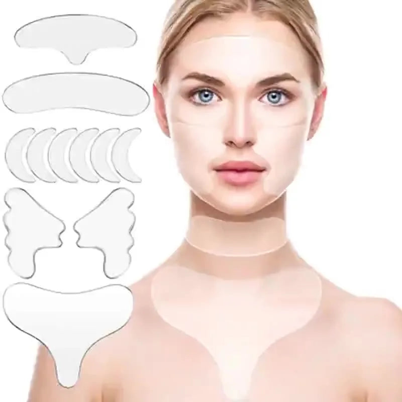 Reusable Silicone Anti Wrinkle Patches For Face Neck Eye