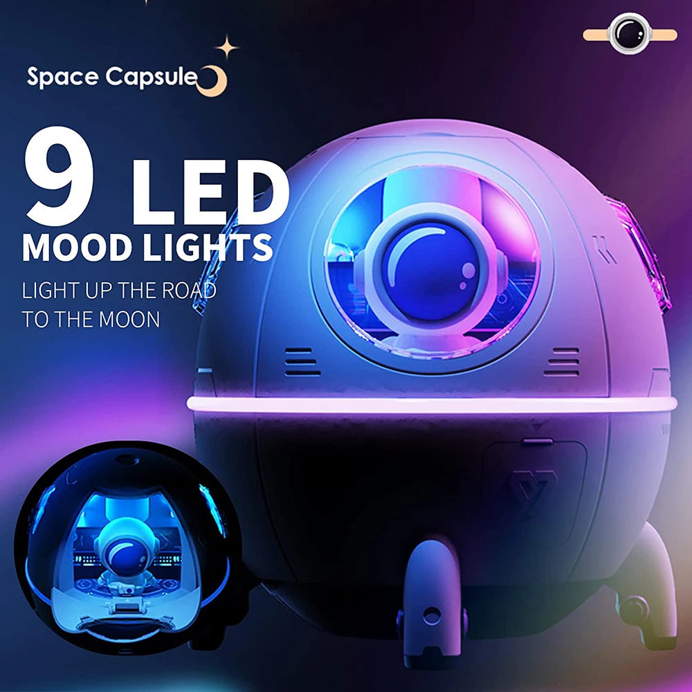 220ML Space Capsule Air Humidifier USB Ultrasonic Diffuser