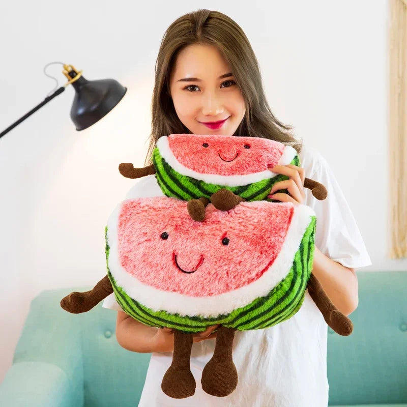 Watermelon Plush Cuddly Pillow Sleeping Cherry Doll Gift