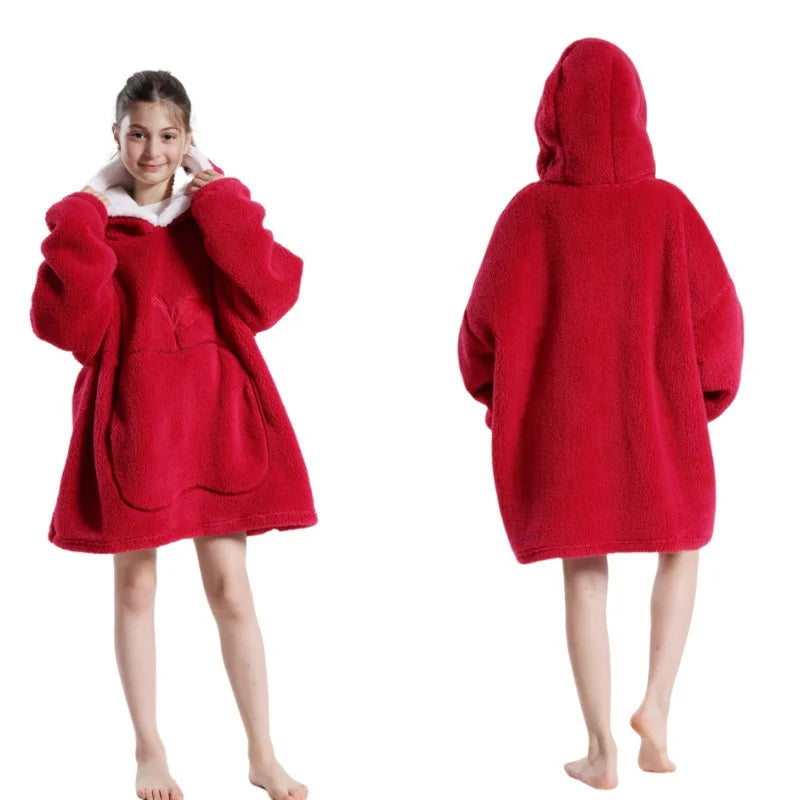 2024 Winter Oversized Wearable Blanket Hoodie for All