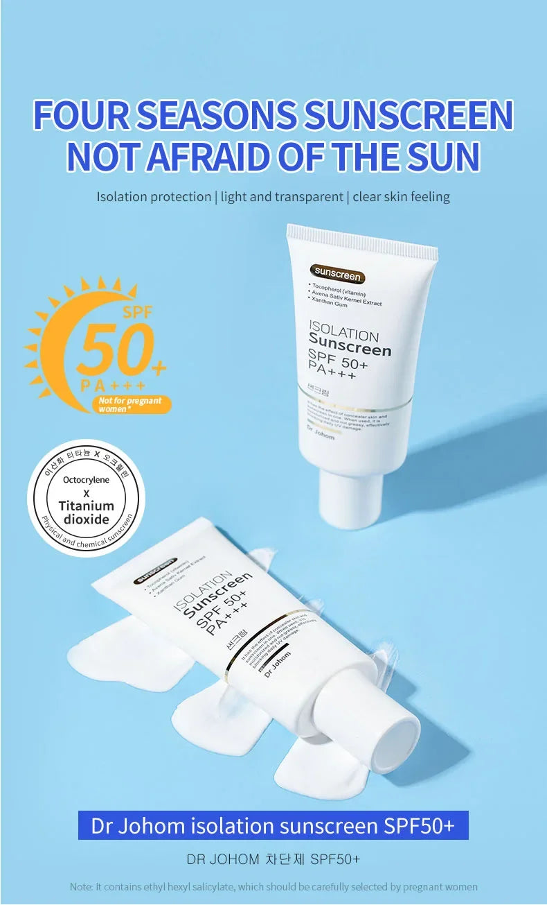 SPF 50+ Sunscreen Long Lasting Waterproof Protection Cream