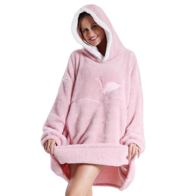 2024 Winter Oversized Wearable Blanket Hoodie for All