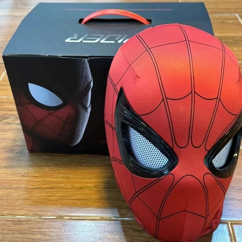 Mascara Spiderman Headgear Cosplay Moving Eyes Mask Gift