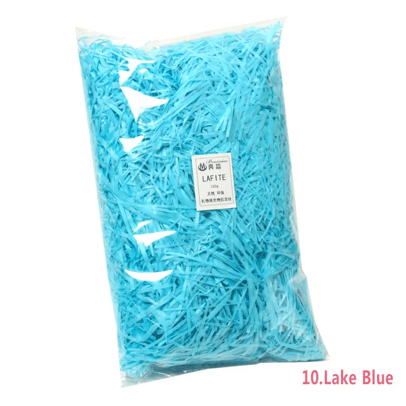 50g Multicolored Raffia Paper Shreds for Elegant Gift Wrapping