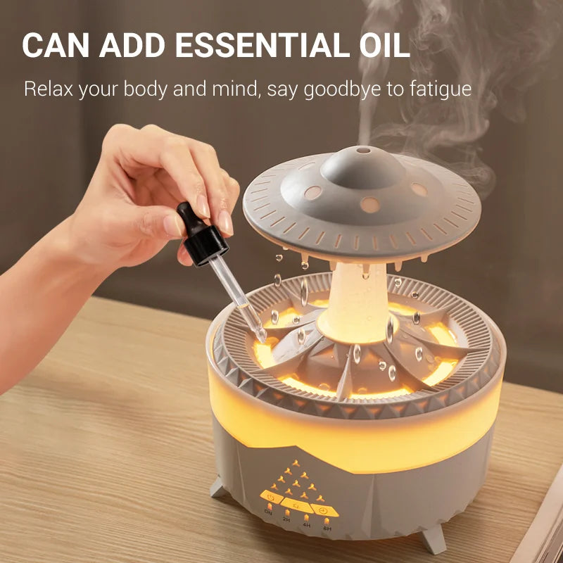 2023 Rain Cloud Humidifier with Remote Raindrop Diffuser