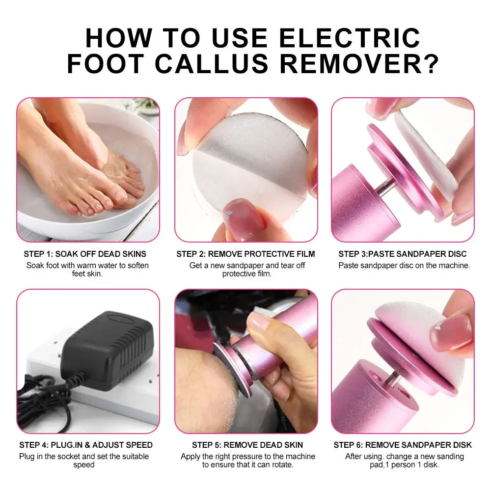 Electric Foot Callus Remover Foot Care File for Heels