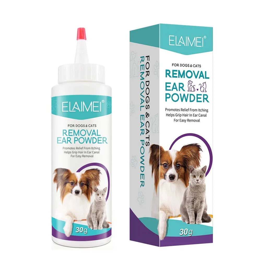 Pet Ear Powder for Dogs and Cats Easy Ear Health Care