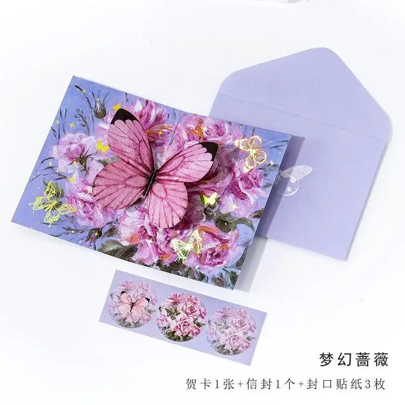 3D Butterfly Pop-Up Greeting Card for All Occasions