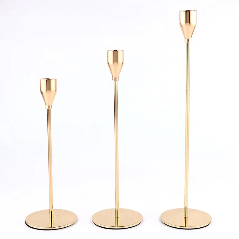 Metal Candle Holders Luxury Candlestick Exquisite Home Decor