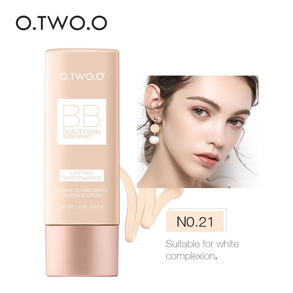 O.TWO.O Makeup Base BB Cream Natural Whitening Liquid Foundation