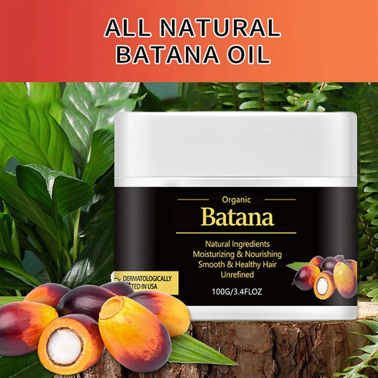 100g Raw Batana Oil for Hair Growth Organic Moisturizer