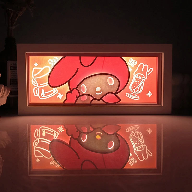 Anime Light Box Led Strip Lights Shadow Box Usb Table Lamp