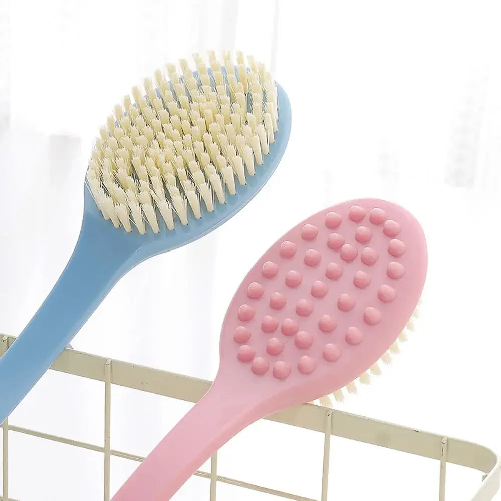 1pc Long Handle Bath Brush Soft Body Scrub Massager Accessories