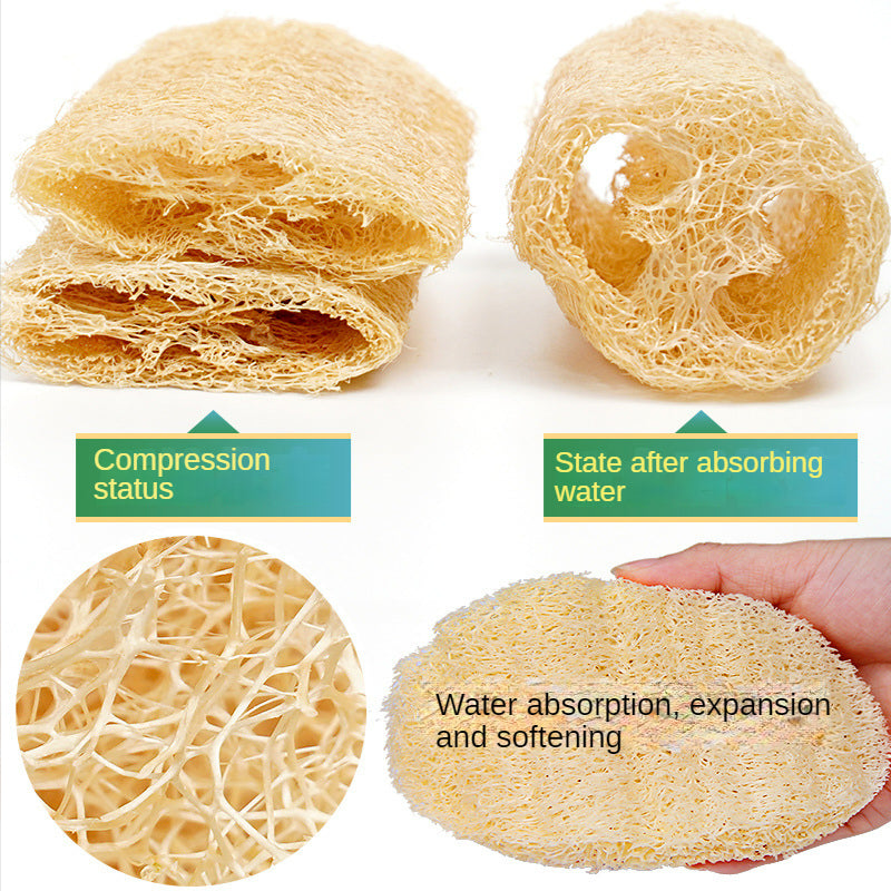 100% Natural Loofah Exfoliating Body Sponge Scrubber for Spa