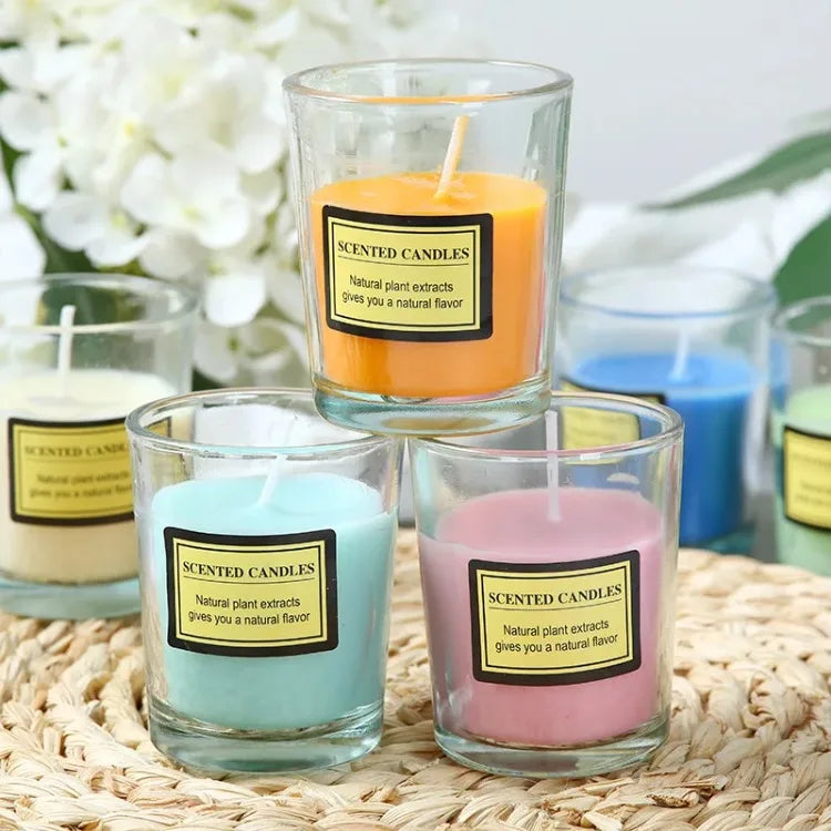 Plant Wax Scented Candle Gift Box Soybean Candle Glass Cup