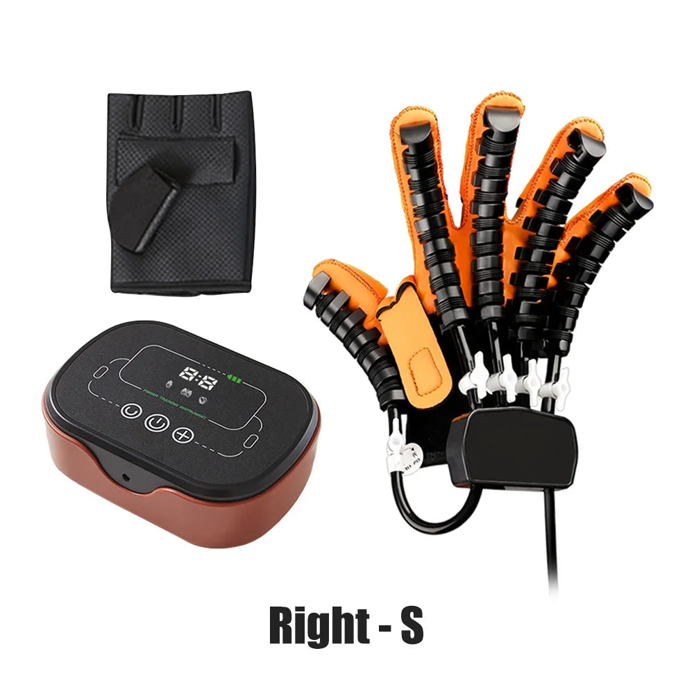 Stroke Rehabilitation Glove Finger Robot Trainer for Hemiplegia