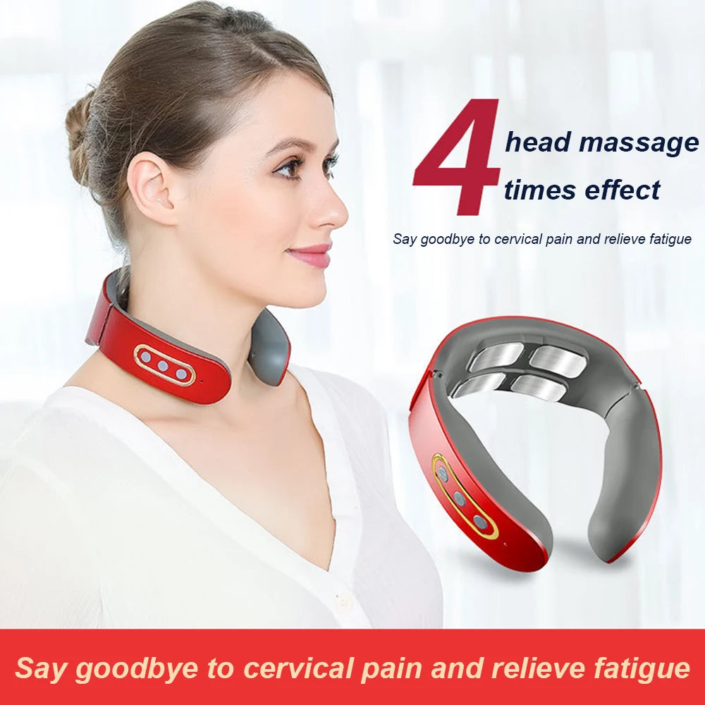 Electric Neck Shoulder Pulse Massager for Pain Relief